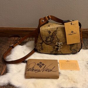 Patricia Nash European Map Lucia Crossbody Purse